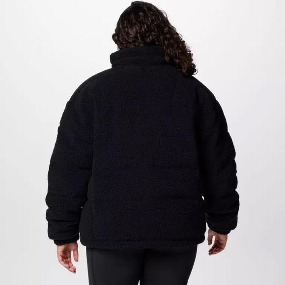 New Women's Columbia Sherpa Ruby Falls Novelty Jacket - Plus Size (2X) Black - Picture 6 of 16